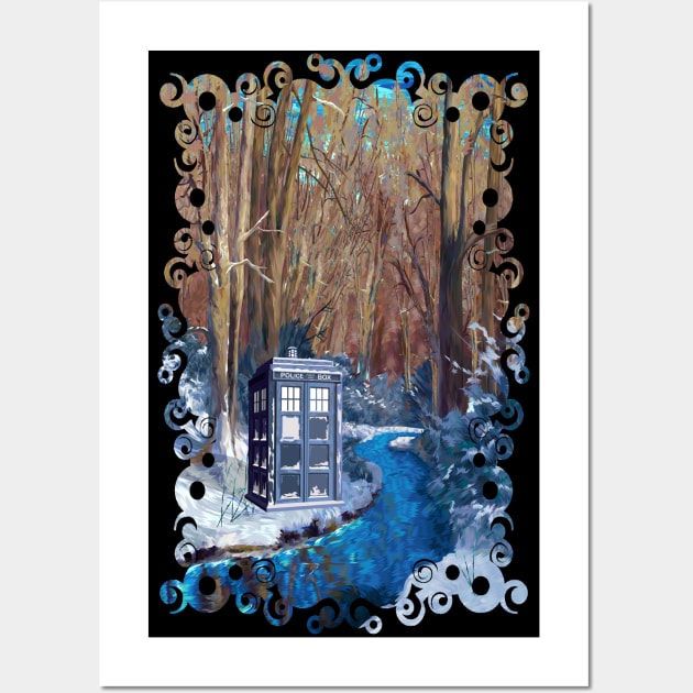 Frozen Tardis Doctor Who Wall Art by Dezigner007